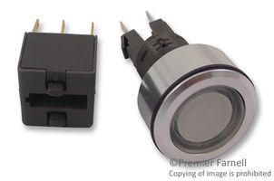 APEM A1PCA1X220K403 SWITCH, LATCH, BLUE, BLANK, 24V