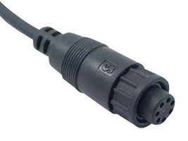 MULTICOMP PRO 2CM3004-W08300 CIRCULAR CABLE CORD, 8POS RCPT, 1M, BLK