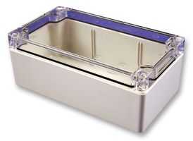 HAMMOND 1554E2GYCL ENCLOSURE, DIN RAIL, POLYCARBONATE, GRAY