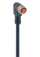LUMBERG AUTOMATION RKMWV 4-225/2 M LEAD,PUR, M8 R/A SKT-FREE END,4P,2M