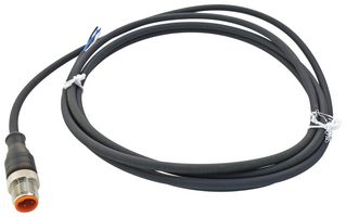 LUMBERG AUTOMATION RST 4-225/2 M LEAD,PUR, M12 PLUG-FREE END, 4P, 2M