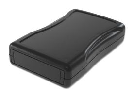 CAMDENBOSS CHH456PBK Enclosure, Palm Case, Ergonomic, Recessed Front , UL94-5VA, Handheld, 25.5 mm, 72.5 mm, 117.5 mm RoHS Compliant: Yes