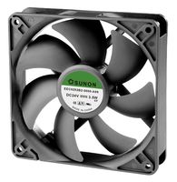 SUNON EEC0252B2-0000-A99 Axial Fan, MAGLevr Motor, Ball, EE Series, 24 VDC, 120 mm, 25 mm, 93.066 cu.ft/min, 158.007 m3/h RoHS Compliant: Yes