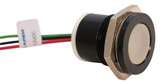 APEM Q22F7BZZRYG24E INDIC FLUSH BLACK TRI COL 24VDC,IP67