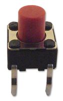ALPS ALPINE SKHHBYA010 SWITCH, TACTILE, 6X6MM, VERT, RED