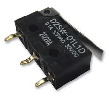 OMRON ELECTRONIC COMPONENTS D2SW-P2L1B BY OMZ MICROSW, SPDT, 2A, 250VAC, PC PIN ROHS COMPLIANT: YES