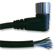 LUMBERG AUTOMATION RKWU 19-242/5M LEAD, M23 R/A SKT-FREE END, 19P, 5M