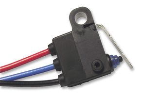 OMRON ELECTRONIC COMPONENTS D2HW-C261M Microswitch, SPDT, Leaf Lever, Wire Leaded, 2 A, 125 V RoHS Compliant: Yes