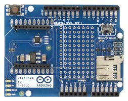 ARDUINO A000065 ADD-ON CARD, WIRELESS PROTO SHIELD R2, W/ SD CARD SLOT