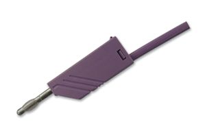 HIRSCHMANN TEST AND MEASUREMENT 934063109 TEST LEAD, VIOLET, 1M, 60V, 32A