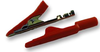 HIRSCHMANN TEST AND MEASUREMENT 930318101 PINZA DE COCODRILO, 4MM ROJO, PAQ 5, MKU
