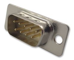 NORCOMP 172-E09-113R001 D Sub Connector, NORCOMP - 172 Series, DE, Plug, 9, Steel, Through Hole RoHS Compliant: Yes