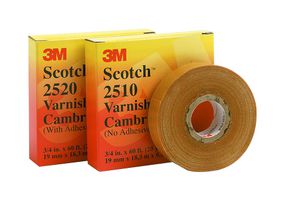 3M 2510 19MM TAPE, COTTON FABRIC, 18.3M X 19.05MM