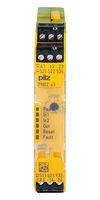 PILZ 751103 RELAY, SAFETY, DPST-NO, 240VAC, 6A