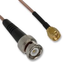 JOHNSON - CINCH CONNECTIVITY 415-0028-012 CABLE, RG316, SMA PLUG, BNC PLUG, 12IN