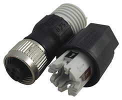 PHOENIX CONTACT 1641772 RECEPTACLE, M12, PLUSCON, A CODE, 4 WAY