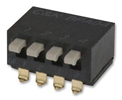 ALCOSWITCH - TE CONNECTIVITY 1571999-9 DIP SWITCH, 4POS, 0.1A, 24V, SMD