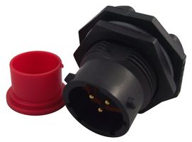 SOURIAU-SUNBANK / EATON UTS712E3P CIRCULAR CONN, RECEPTACLE, 3POS, JAM NUT