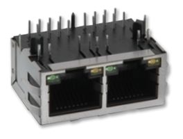 WURTH ELEKTRONIK 7499021125 JACK, MODULAR, RJ45, 2 PUERTOS, 8P8C
