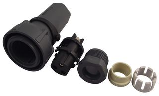 BULGIN LIMITED PXP7010/02S/ST/1113 Circular Connector, Buccaneer 7000 Series, Plug, 2, Socket, Screw, Cable Mount RoHS Compliant: Yes