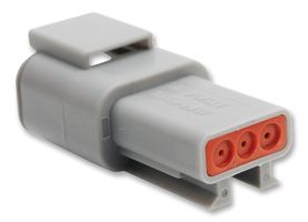 AMPHENOL SINE/TUCHEL ATM04-3P CONNECTOR HOUSING, RCPT, 3 WAY, PLASTIC