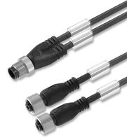 WEIDMULLER SAIL-ZW-M12BG-3-3.0U CONNECTOR, PLUG/ 2 X RCPT, M12, 3 WAY