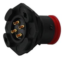 SOURIAU-SUNBANK / EATON UTS712E4S Circular Connector, Trim Trio UTS Series, Receptacle, 4, Socket, Solder, Panel Mount RoHS Compliant: Yes