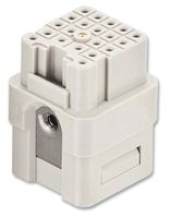 HARTING 09 12 021 3101 Heavy Duty Connector Insert, Less Contacts, Han Q High Density Series, 21, 5, Receptacle, Signal RoHS Compliant: Yes