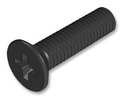 DELTRON COMPONENTS 000-086-006 STD SCREW, M3.5, BLK COATED STEEL, 6PCS