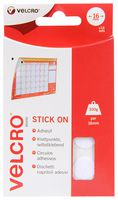 VELCRO VEL-EC60227 STICK ON COIN, WHITE, 16MM, HOOK & LOOP