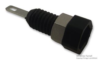 RADIALL R921930000 BANANA JACK, 2MM, 10A, SOLDER, BLACK