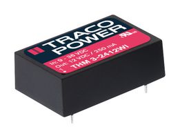 TRACO POWER THM 3-2423WI Isolated Board Mount DC/DC Converter, DIP, Through Hole, Fixed, 36 V, 9 V, 2 RoHS Compliant: Yes