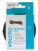 VELCRO VEL-EC60253 CABLE TIE, 10MM X 5M, BLACK