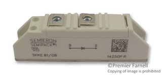 SEMIKRON SKKE 81/08 Power Module Diode, 800 V, 82 A, 1.55 V,
