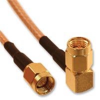 AMPHENOL RF 135103-03-M0.50 COAXIAL CABLE, RG316/U, SMA PLUG, 0.5M