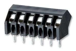 METZ CONNECT 31105106 Wire-To-Board Terminal Block, 6, 130 V, 13.5 A, 28 AWG, 16 AWG, 1 mm RoHS Compliant: Yes