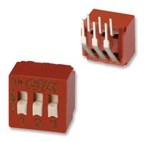 C&K COMPONENTS BD03AV DIP Switch, BD Series, SPST, DIP, Throug