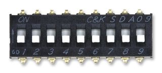 C&K COMPONENTS SDA09H1SBD Interruptores, seccionadores y conmutado