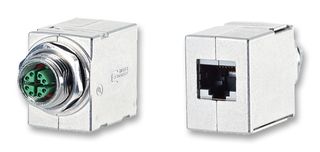 METZ CONNECT MWN811A415 FEED THROUGH ADAPTOR, M12-RJ45, JACK
