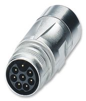 PHOENIX CONTACT 1618742 Circular Connector, PLUSCON Series, Receptacle, 9, Pin, Cable Mount RoHS Compliant: Yes