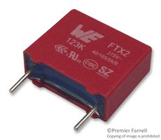 WURTH ELEKTRONIK 890324023006CS CAPACITOR, FILM, POLYPROPYLENE, 0.01UF, 275VAC, RADIAL