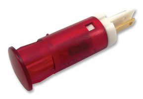 APEM QS101XXHR220 LED Panel Mount Indicator, Snap-in, Red,