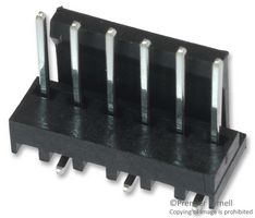 AMP - TE CONNECTIVITY 3-647166-6 Wire-To-Board Connector, MTA-100 Series, Surface Mount, Header, 6, 2.54 mm, Tin Plated Contacts RoHS Compliant: Yes