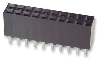 TE CONNECTIVITY - AMP 6-534206-0 Board-To-Board Connector, AMPMODU Mod II Series, Through Hole, Receptacle, 20, 2.54 mm RoHS Compliant: Yes