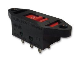 MULTICOMP PRO MCSL14-22AH(1A)NC Slide Switch, DPDT, Vertical, Through Hole, 12 A, 250 V RoHS Compliant: Yes
