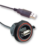 BULGIN LIMITED PX0844/A/0M50/A COMPUTER CABLE, USB 2.0, 0.5M, BLACK