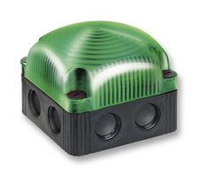 WERMA 85320060 Beacon, LED, Green, Steady, 230VAC, IP66, IP67, 85mm Height RoHS Compliant: Yes