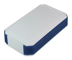 TAKACHI WH145-33-M3-WN HANDHELD ENCLOSURE, ABS, WHITE/BLUE