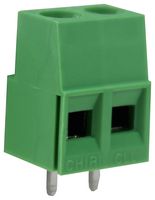 CAMDENBOSS CTB0102/2 Wire-To-Board Terminal Block, 2, 300 V, 10 A, 22 AWG, 12 AWG, 3.3 mm RoHS Compliant: Yes