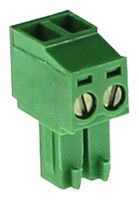 CAMDENBOSS CTB922HD/2 Pluggable Terminal Block, 2, 200 V, 10 A, 3.5 mm, 26 AWG, 16 AWG RoHS Compliant: Yes